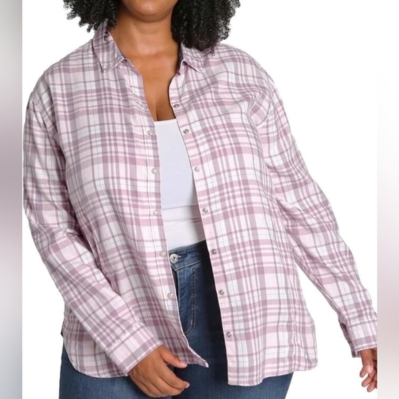 JACH'S Girlfriend Flannel Shirt Size XL Super Soft - Picture 1 of 3